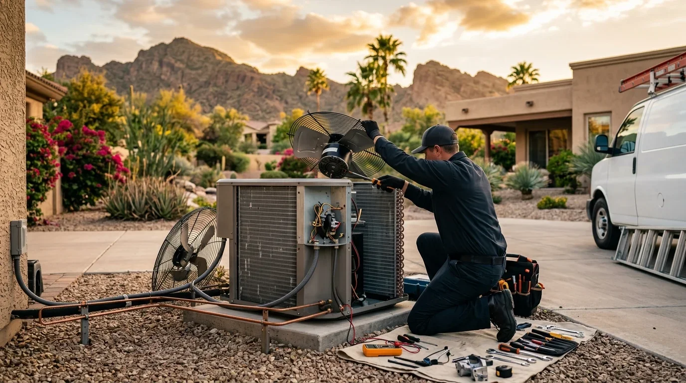 Expert repair services for AC coils fan motors and condensers