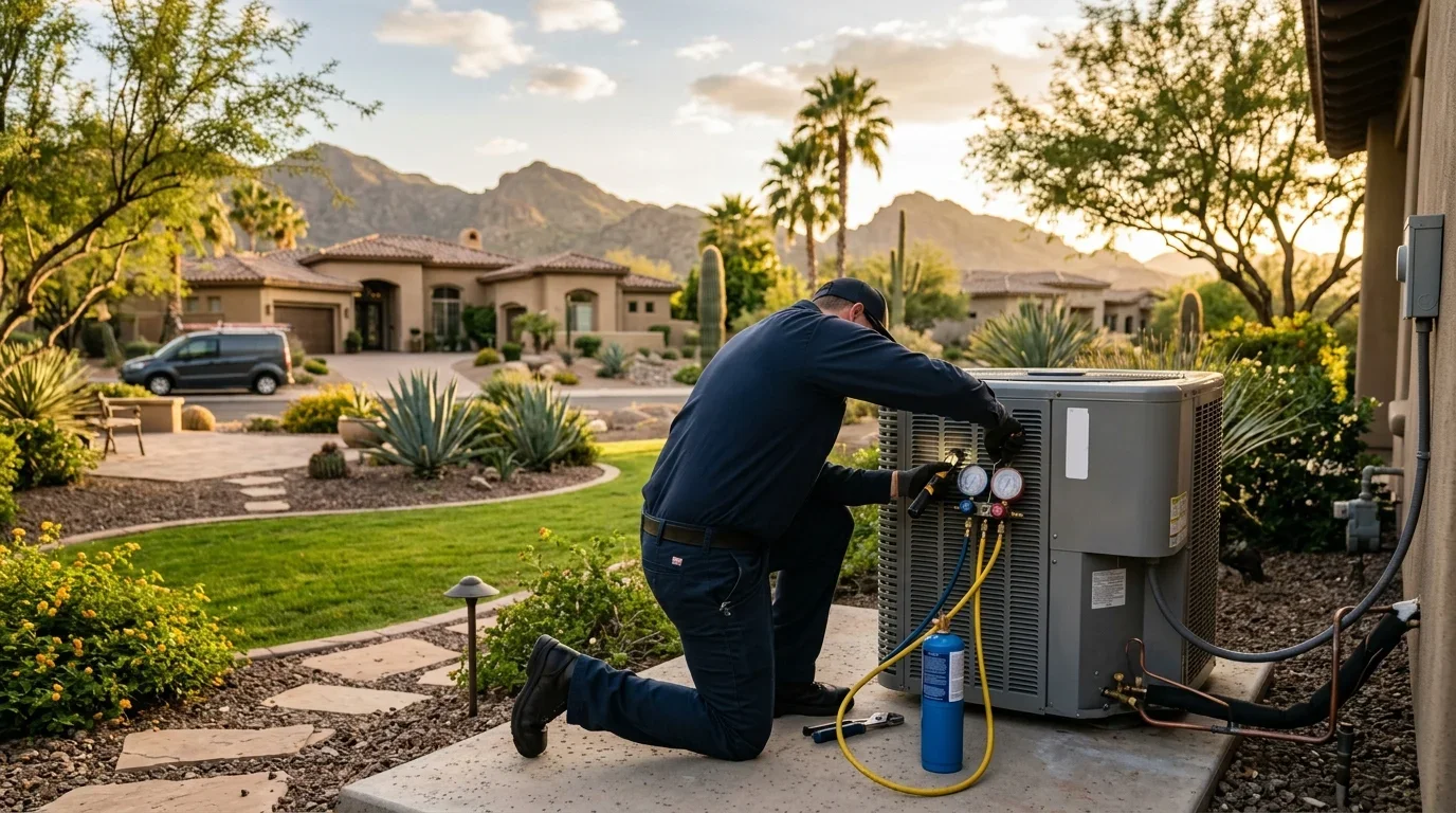 Expert AC refrigerant recharge and precision leak repair services provided