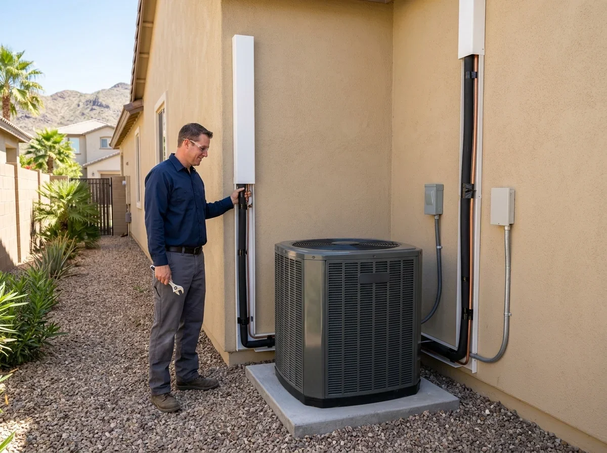 Expertly installed heat pump system ready for maximum home comfort
