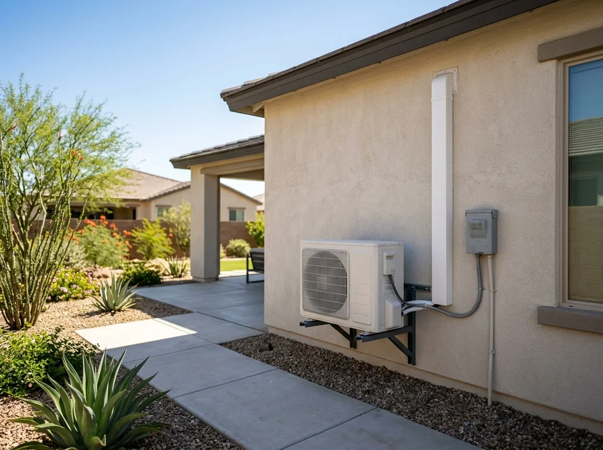 Professional mini-split installation complete for optimal home climate control